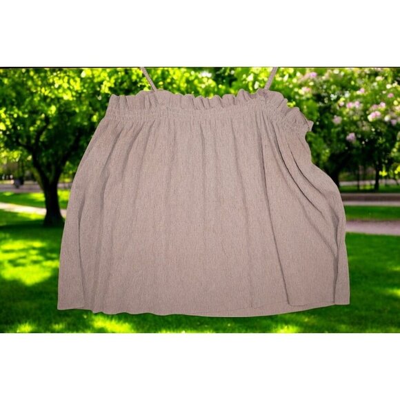 Zara Tan Ruffled Smocked Cami Top - Size M - Made in Portugal - Picture 4 of 12